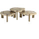 Orric 28 X 24 inch Natural / Antique Brass Coffee Table